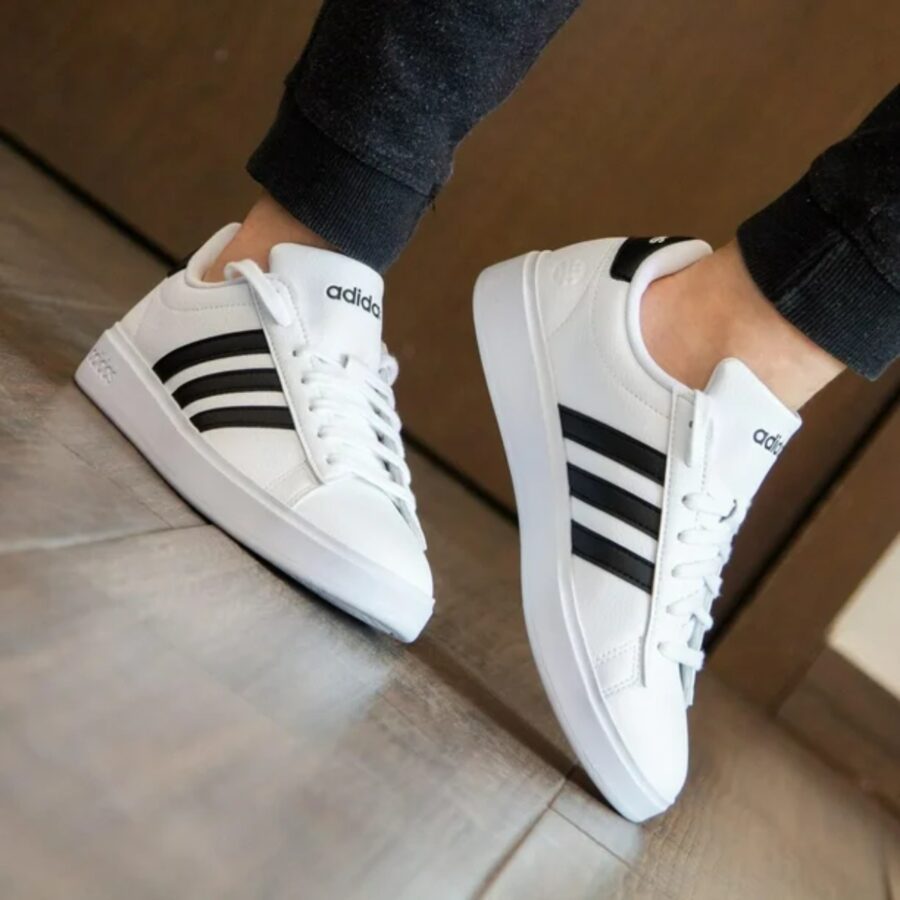 giày adidas grand court 'white black' gw9214
