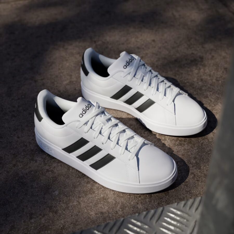 giày adidas grand court 'white black' gw9214