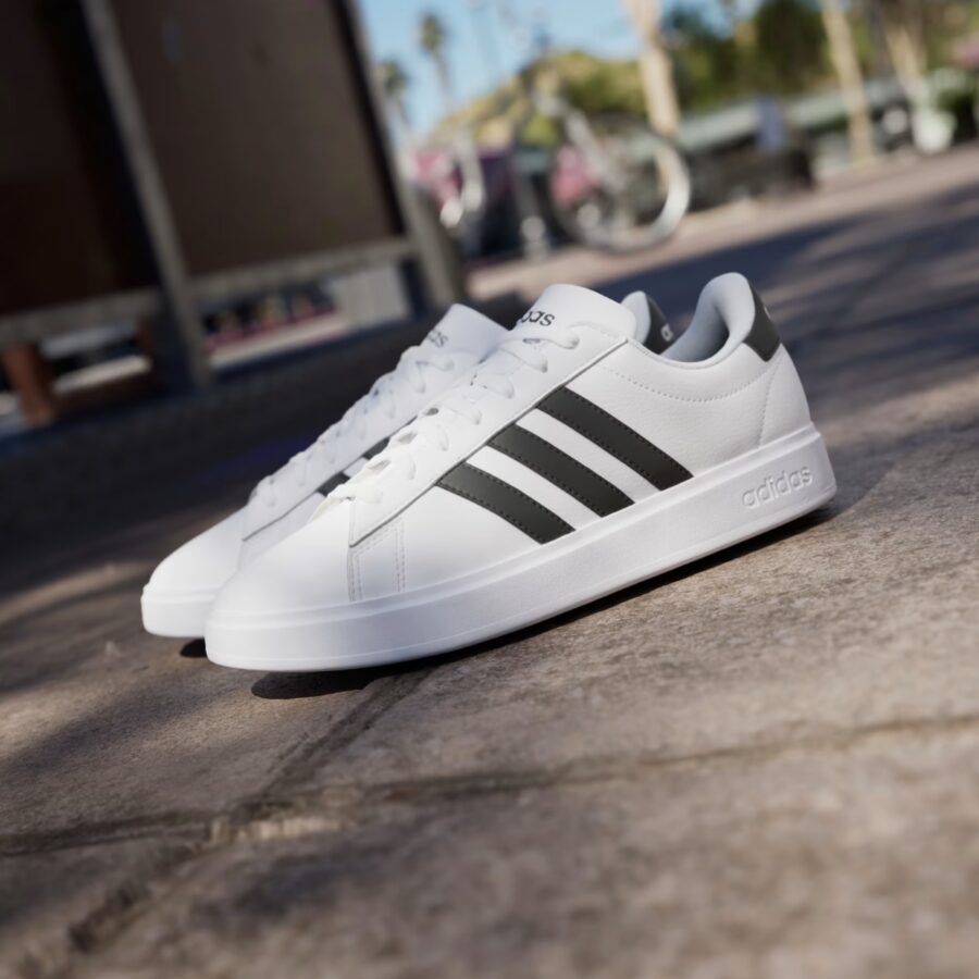 giày adidas grand court 'white black' gw9214