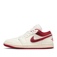 giày air jordan 1 low 'metallic red swoosh' hj9338-106