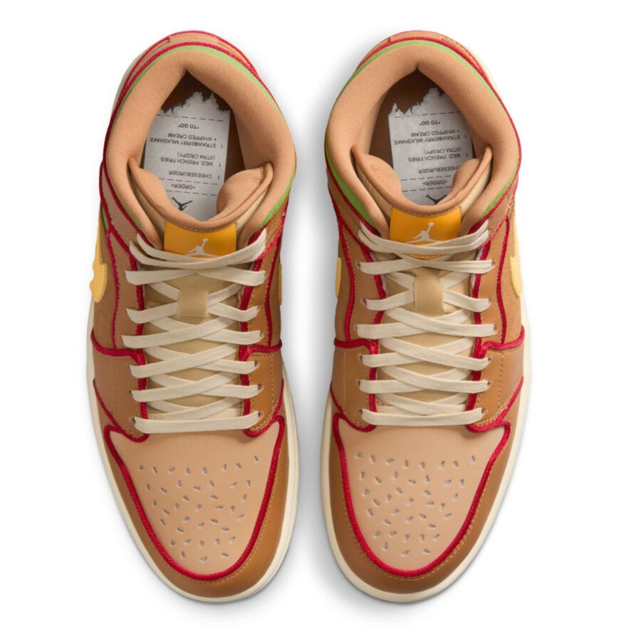 giày air jordan 1 mid 'cheeseburger' ib7403-224