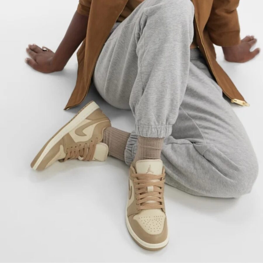 giày jordan 1 low rattan sail desert camo dc0774-203