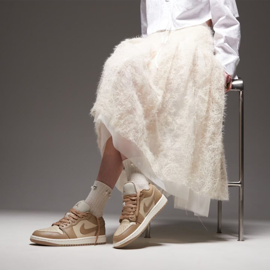 giày jordan 1 low rattan sail desert camo dc0774-203