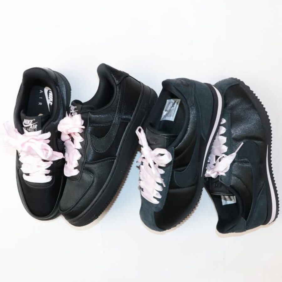 giày nike cortez 'satin black pink' ih2014-010