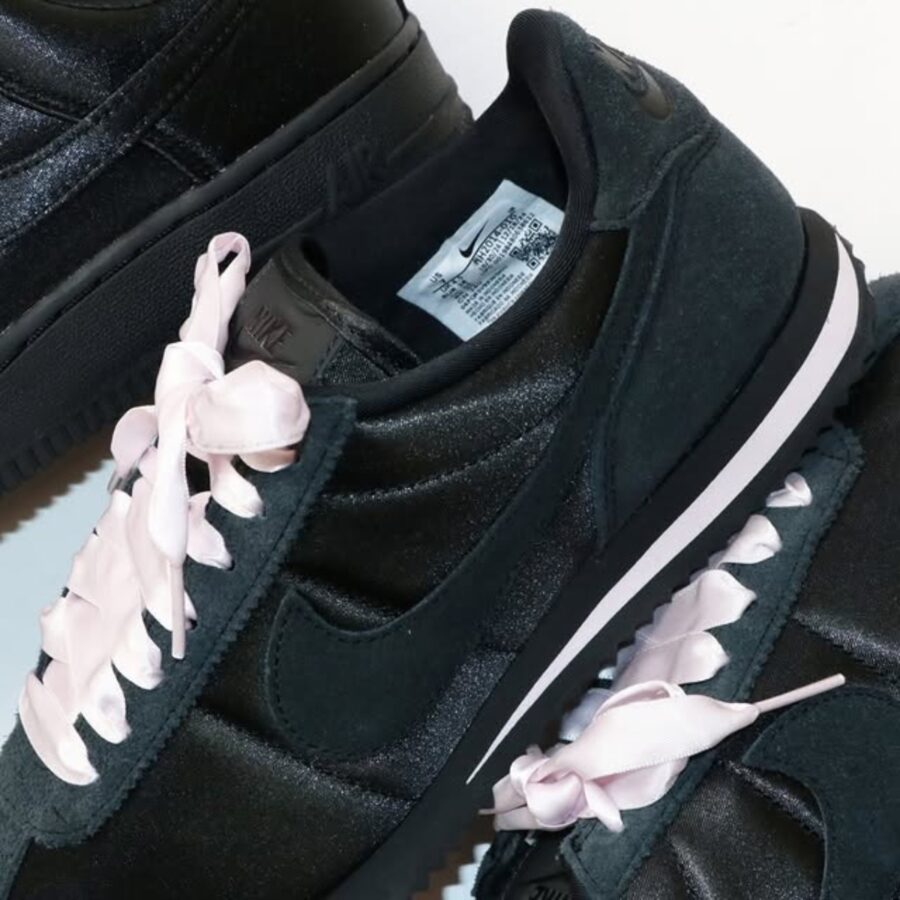 giày nike cortez 'satin black pink' ih2014-010