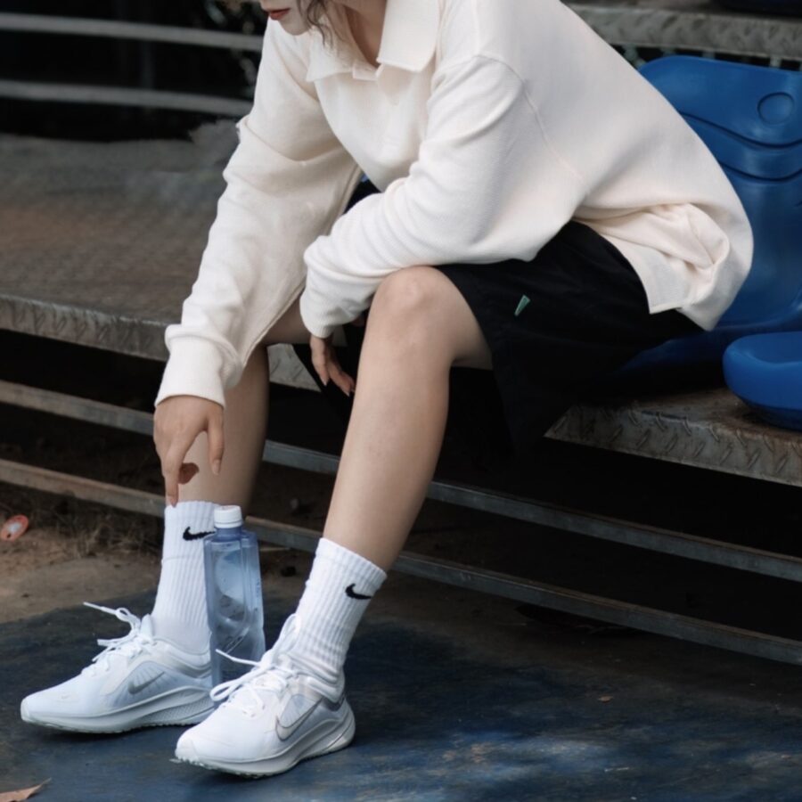 giày nike quest 5 'white silver' dd0204-100