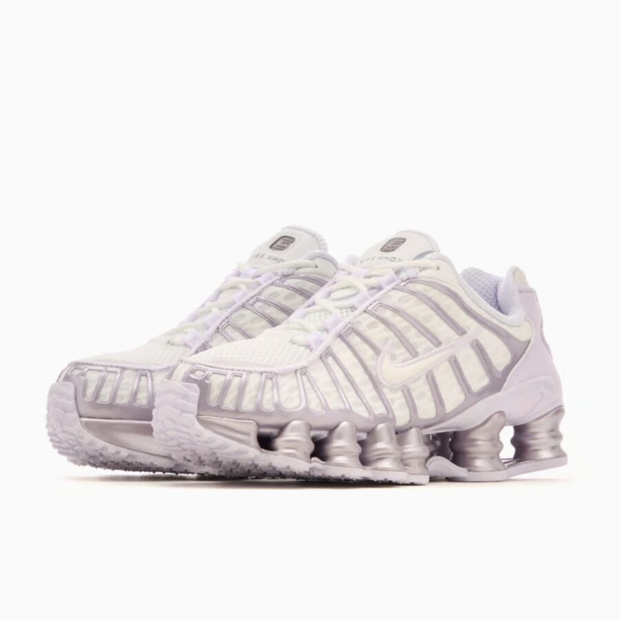 giày nike shox tl wmns 'summit white barely grape' ar3566-104