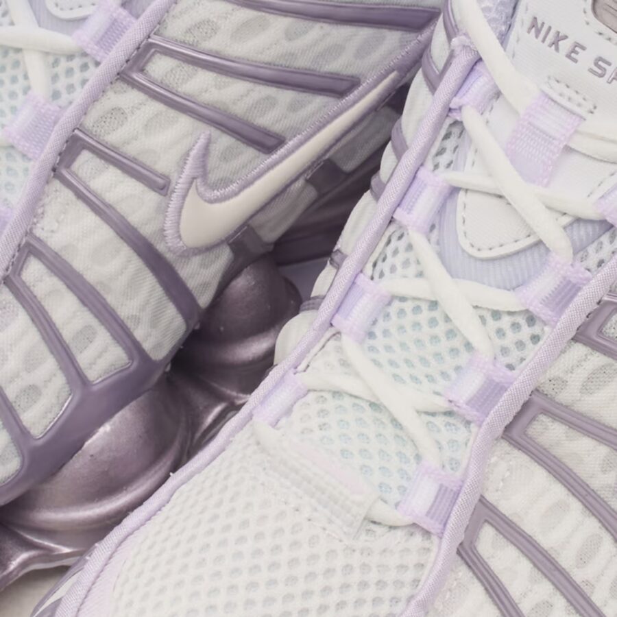 giày nike shox tl wmns 'summit white barely grape' ar3566-104