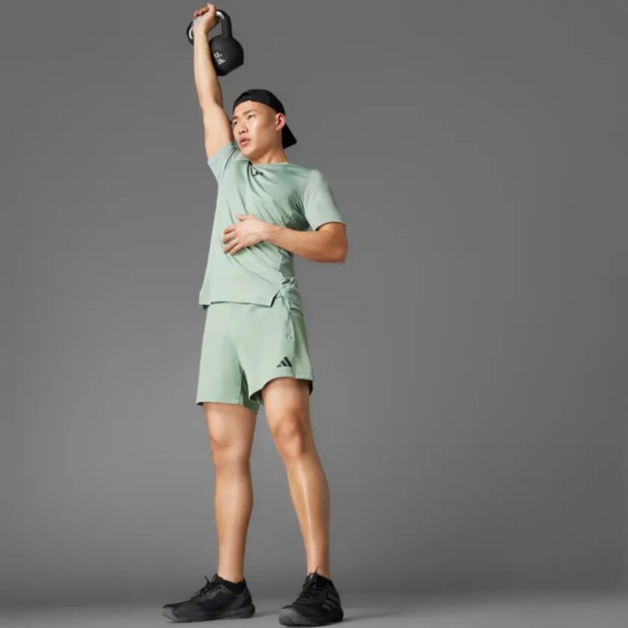 quần adidas short airchill nam 'silver green' ji8191