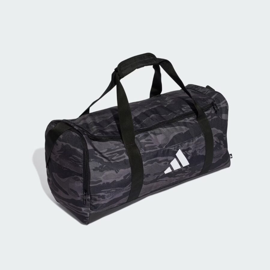 túi trống adidas linear camo cỡ vừa unisex 'grey five' jg5869