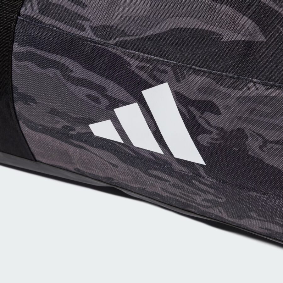 túi trống adidas linear camo cỡ vừa unisex 'grey five' jg5869