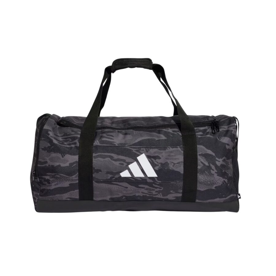 túi trống adidas linear camo cỡ vừa unisex 'grey five' jg5869