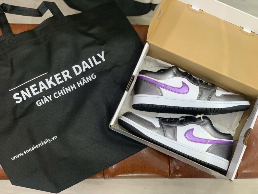 giày air jordan 1 low 'metallic purple' hj5910-105