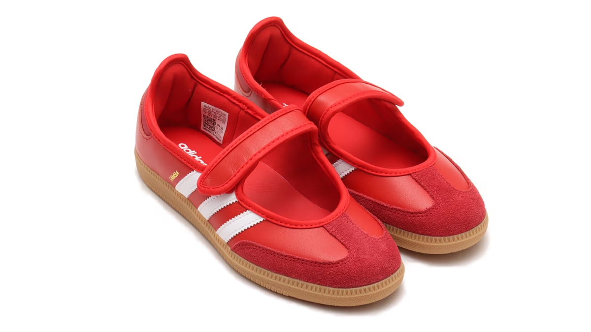 adidas samba jane một diện mạo hiểm mới rực lửa hè 2025 nhấn màn trở lại “đầy lửa” của adidas samba jane phối màu đỏ cực cháy