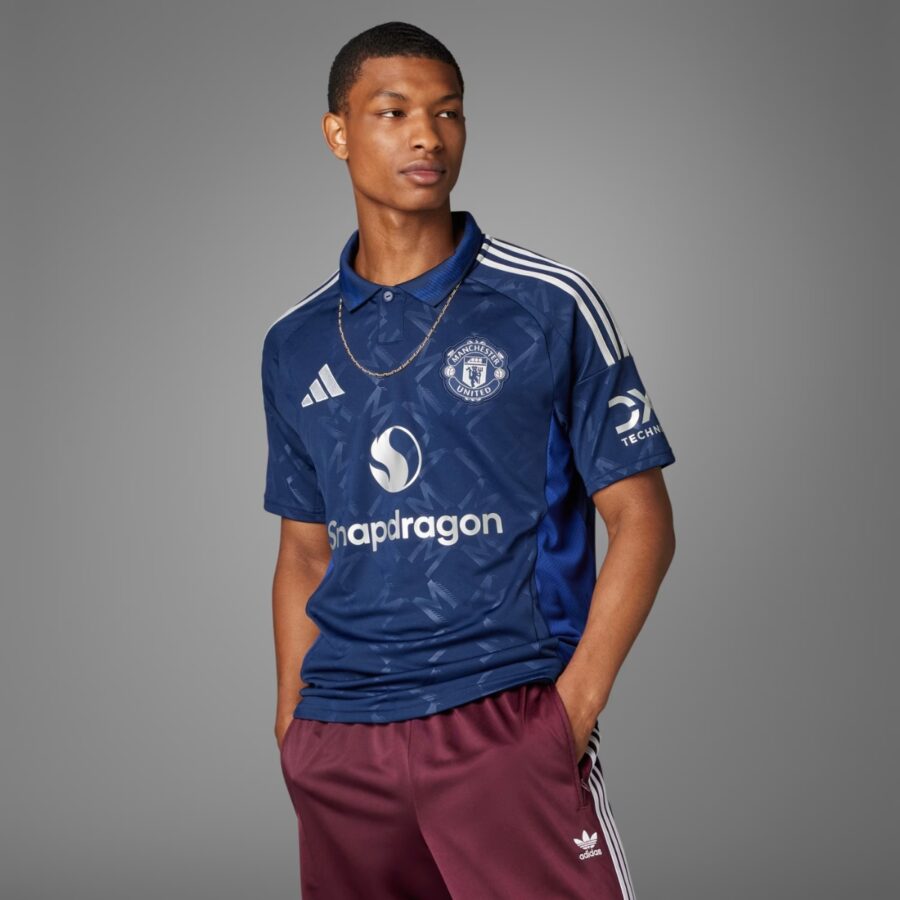 áo adidas đấu sân khách manchester united 24 25 'night indigo' iu1390