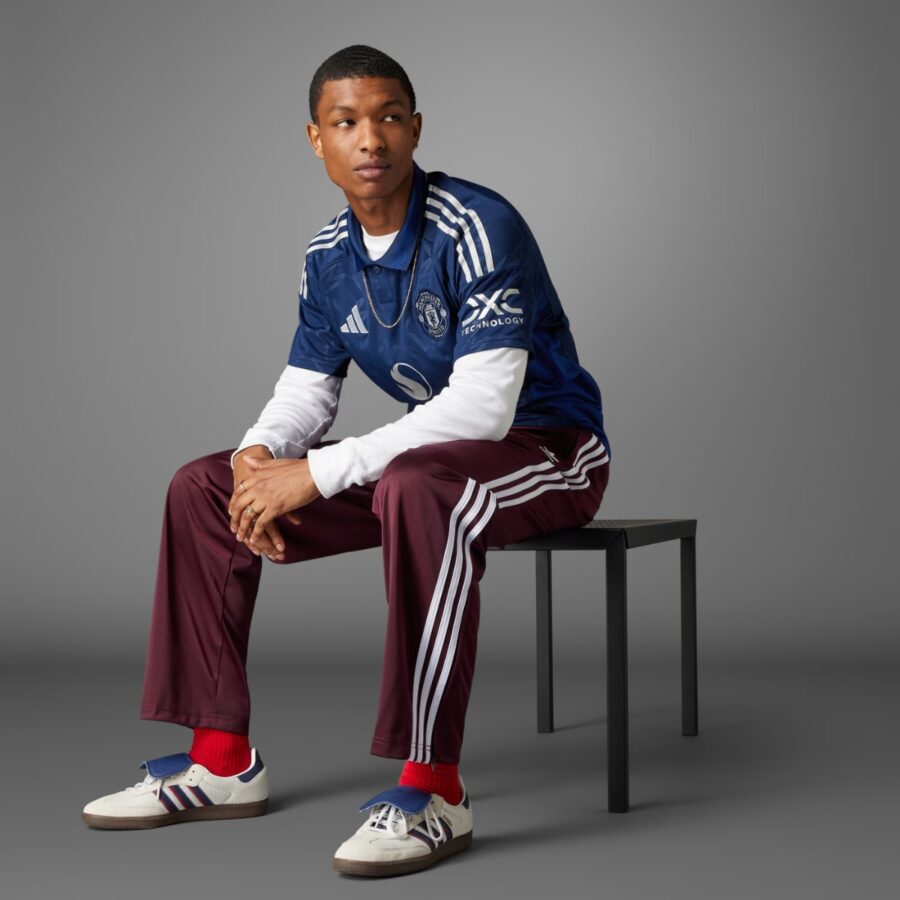 áo adidas đấu sân khách manchester united 24 25 'night indigo' iu1390