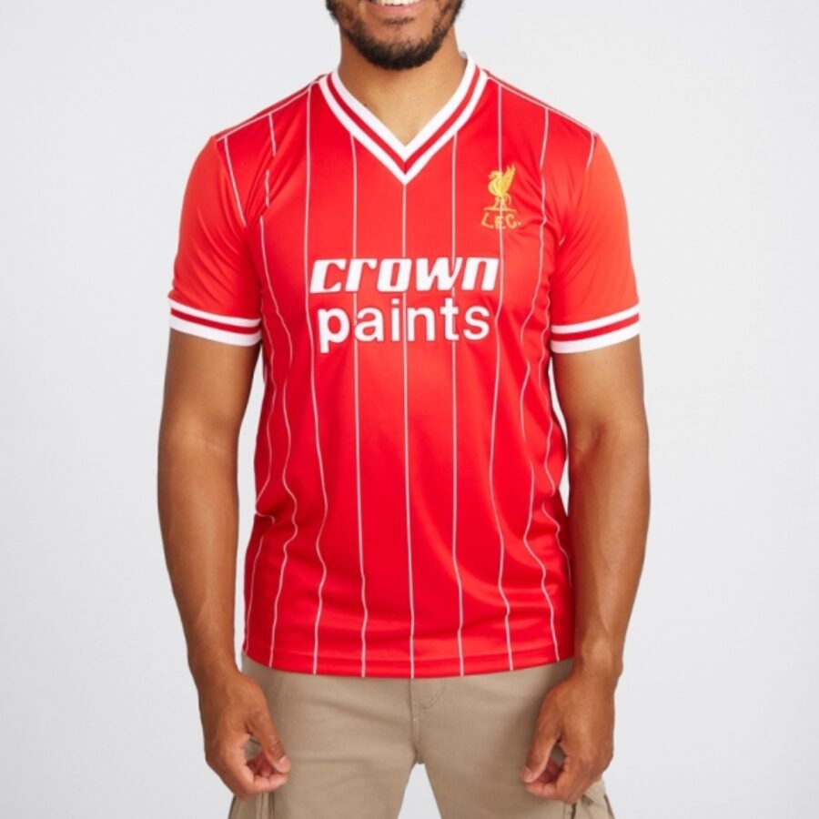 áo đá bóng nam lfc retro sân nhà liverpool 1982 'red' a13338