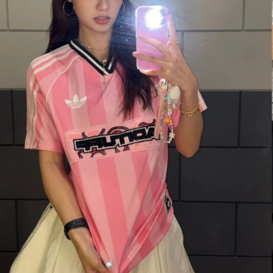 áo adidas originals beads jersey 'pink' kd2272