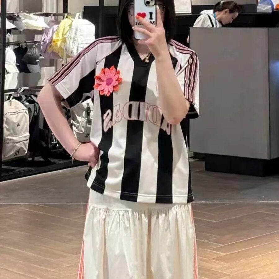 áo adidas originals summer glow jersey 'white black' kc0672