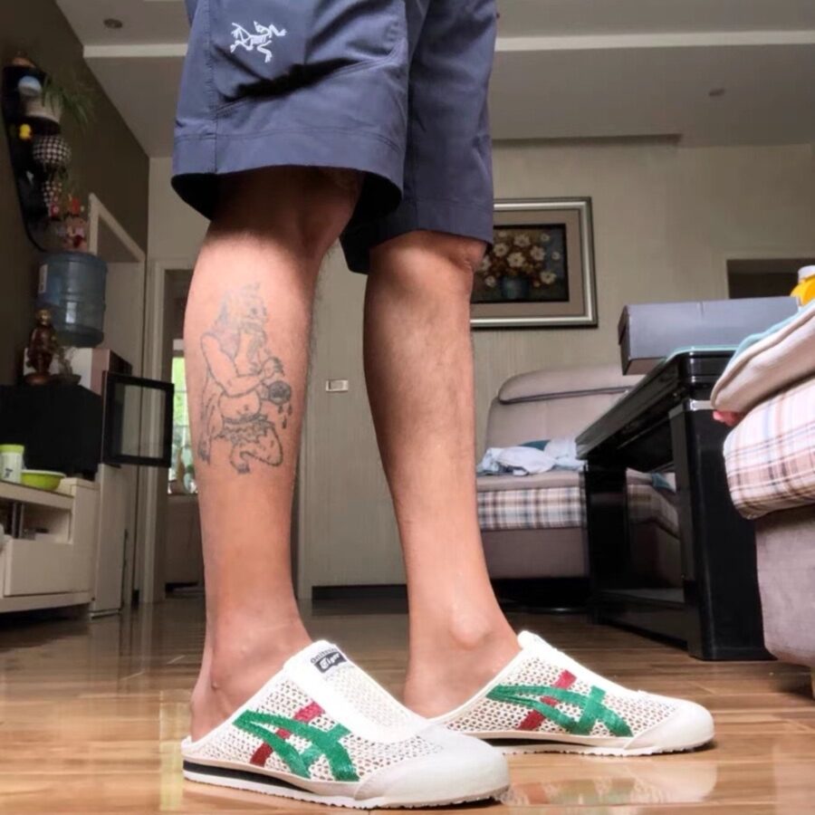 giày onitsuka tiger mexico 66 sabot 'cream kale' 1183c123-103