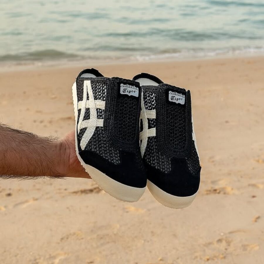 giày onitsuka tiger mexico 66 sabot 'black cream' 1183c123-001