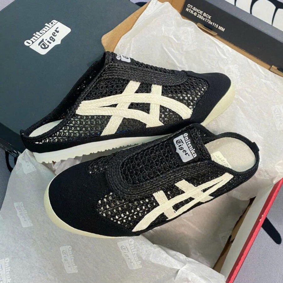 giày onitsuka tiger mexico 66 sabot 'black cream' 1183c123-001