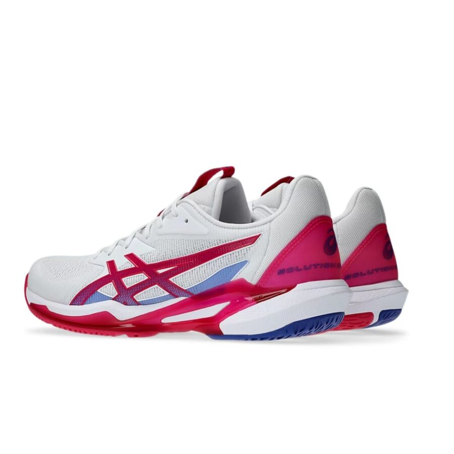 giày tennis pickleball asics solution speed ff 'white bright rose' 1042a250-103