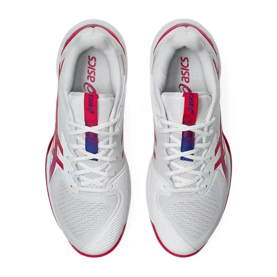 giày tennis pickleball asics solution speed ff 'white bright rose' 1042a250-103