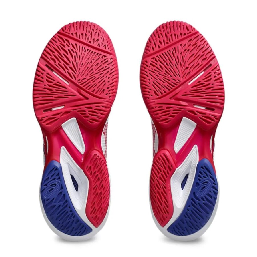 giày tennis pickleball asics solution speed ff 'white bright rose' 1042a250-103