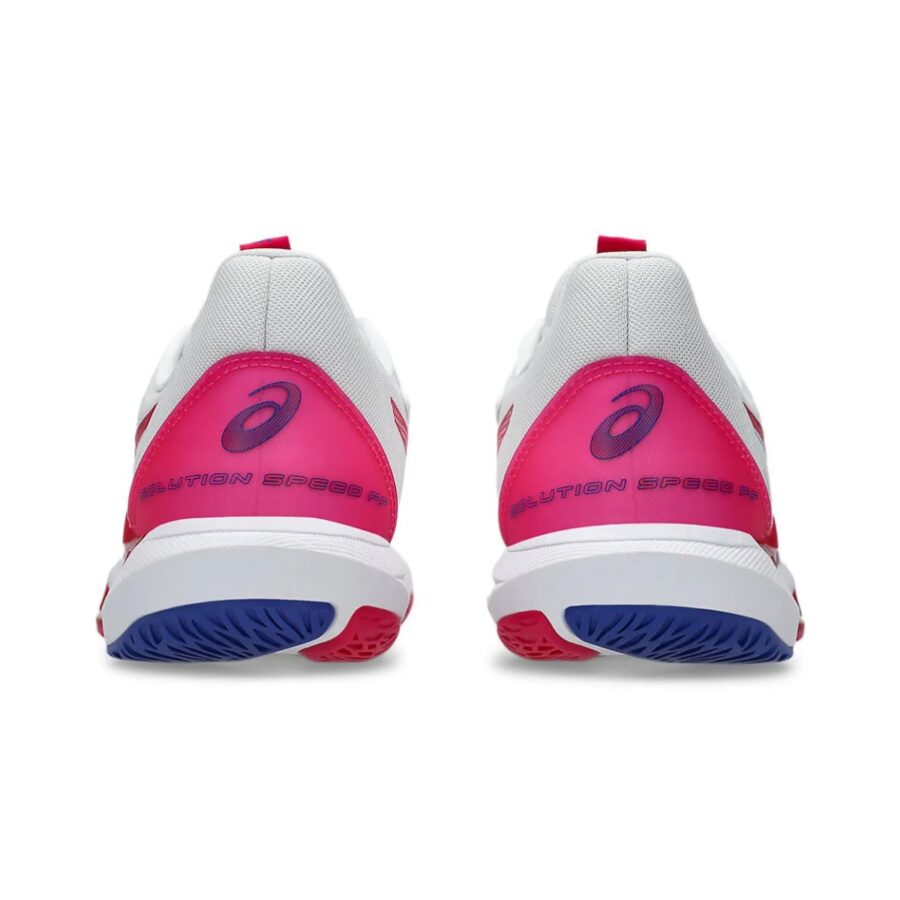 giày tennis pickleball asics solution speed ff 'white bright rose' 1042a250-103