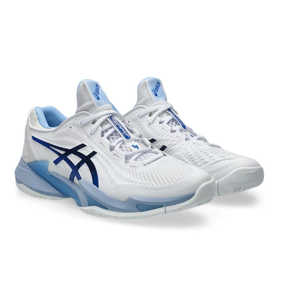 giày tennis pickleball asics court ff 3 novak 'white tuna blue' 1041a522-967