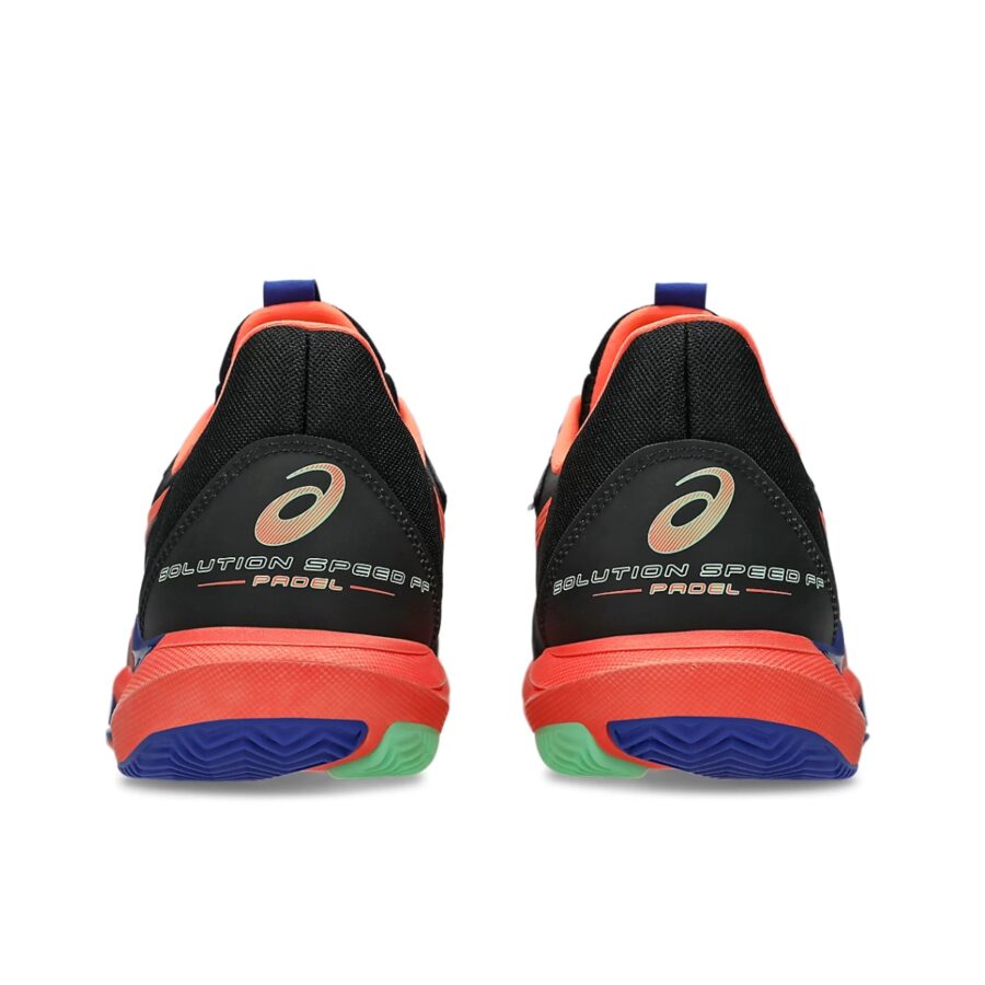 giày tennis pickleball asics solution speed ff 3 padel 'black vivid coral' 1041a496-001