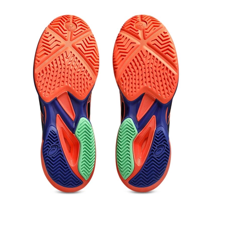 giày tennis pickleball asics solution speed ff 3 padel 'black vivid coral' 1041a496-001
