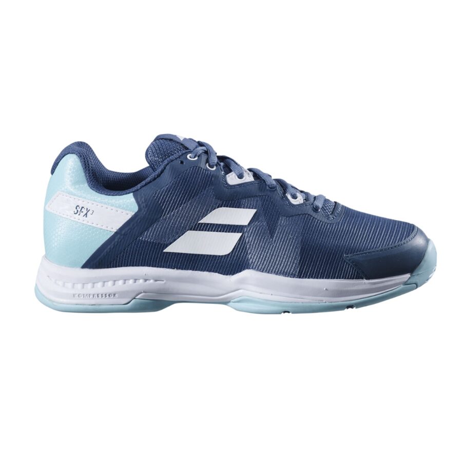 giày tennis pickleball babolat sfx3 all court deep dive blue 31s23530-4102