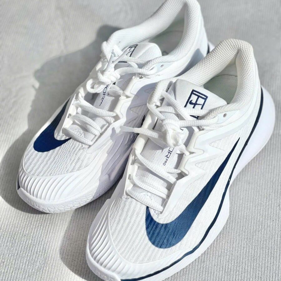 giày tennis pickleball nike court air zoom vapor pro 3 premium hc 'white midnight navy' hj6771-100