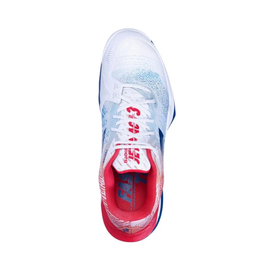 giày tennis/pickleball babolat jet mach 3 'red white' 30f22629-1005