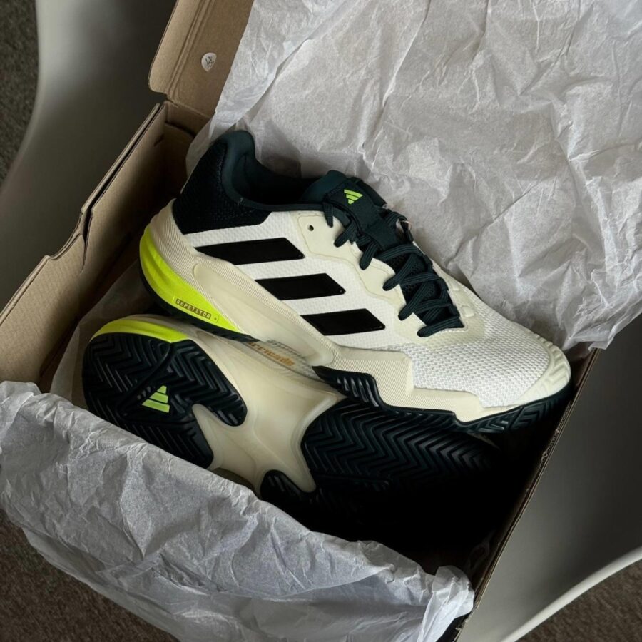 giày tennis/pickleball adidas barricade 13 ''off white'' jh5129