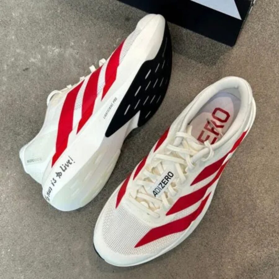 giày adidas adizero evo sl 'white red' js1182