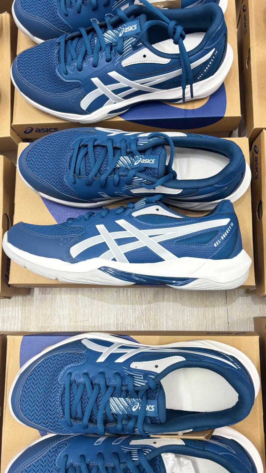 giày asics gel-rocket 12 'mako blue' 1071a116-400