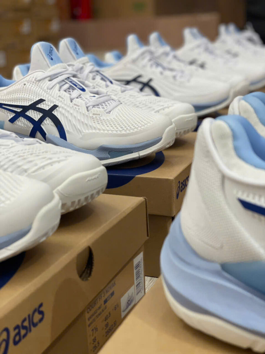 giày tennis pickleball asics court ff 3 novak 'white tuna blue' 1041a522-967