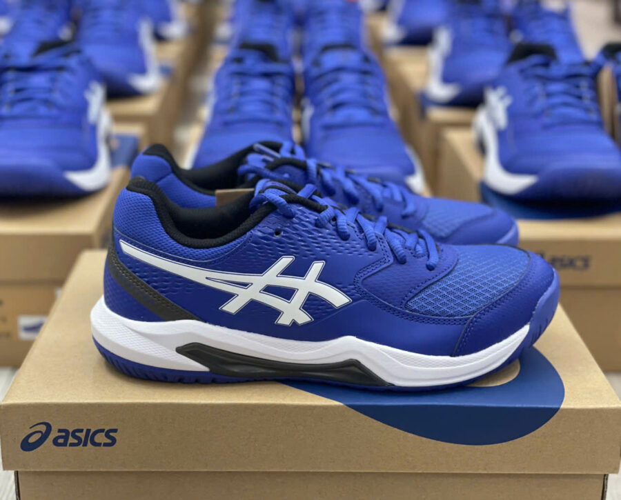 giày tennis/pickleball asics gel dedicate 8 - dark cobalt/white 1041a408-402