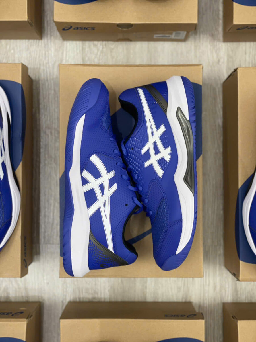 giày tennis/pickleball asics gel dedicate 8 - dark cobalt/white 1041a408-402