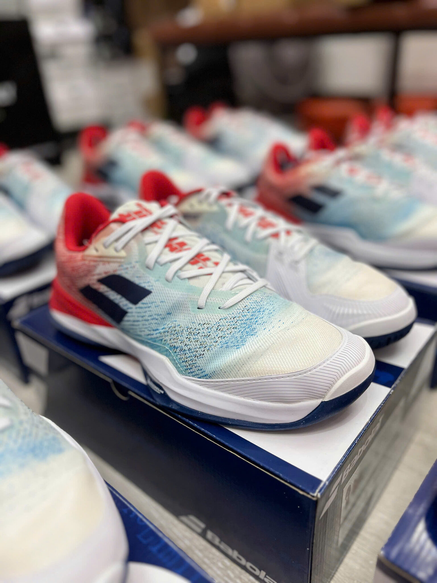 z7133605528604_3a03ba40ea73623c15bd9d71872f79c0 giày tennis/pickleball babolat jet mach 3 'red white' 30f22629-1005