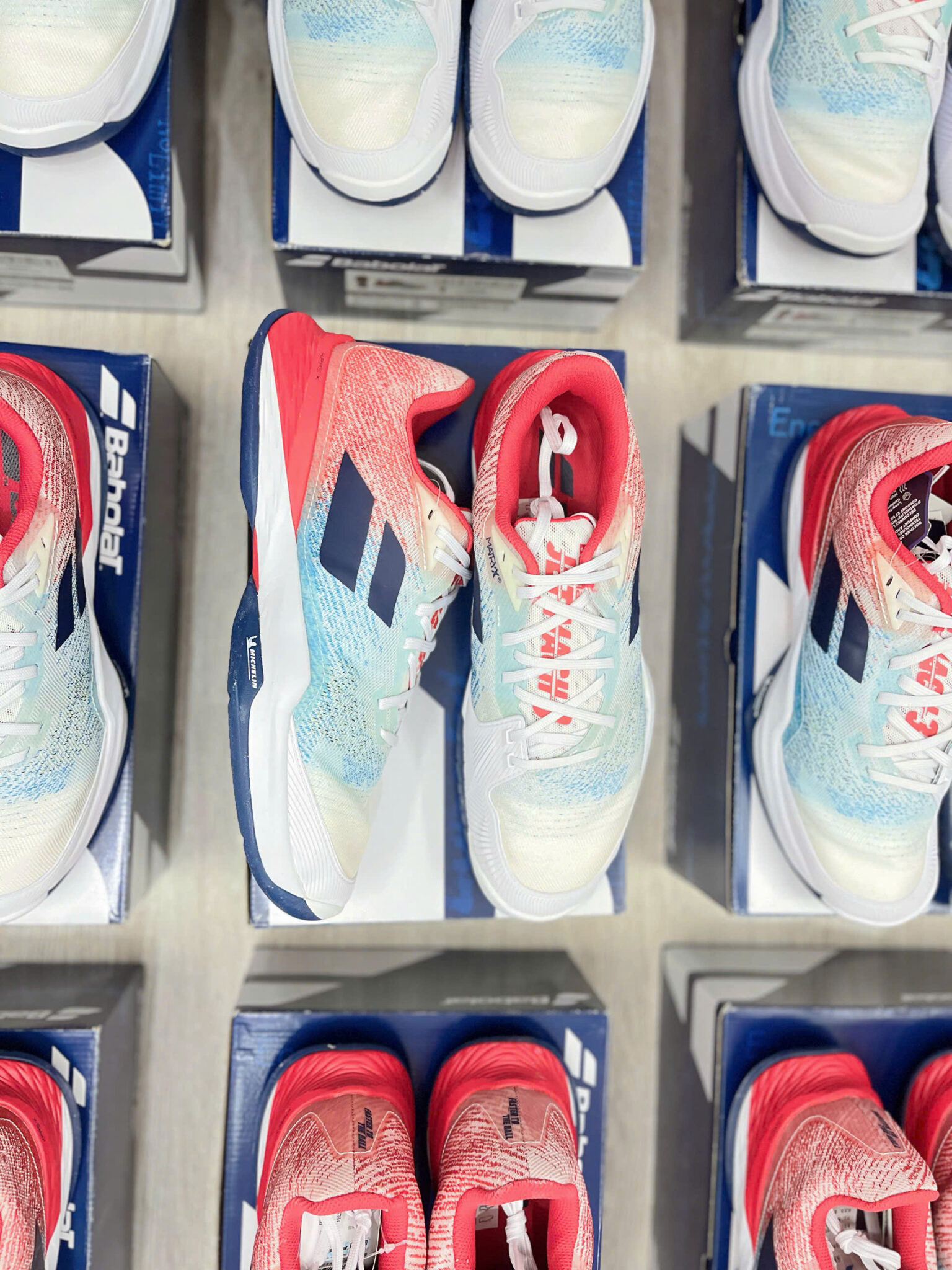 z7133605540313_9c9ae7c63046ad04a718a61ca72de374 giày tennis/pickleball babolat jet mach 3 'red white' 30f22629-1005