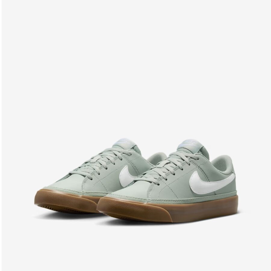 giày nike court legacy 'light silver gum dark brown white' da5380-006