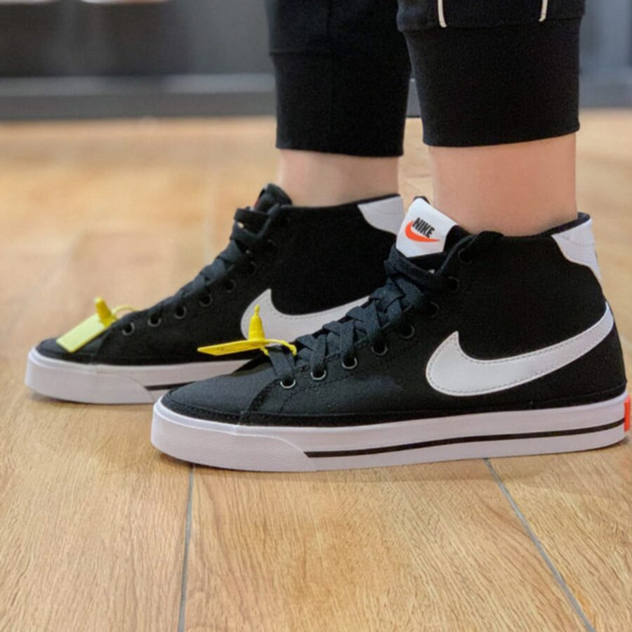 giày nike court legacy canvas mid 'black' dd0161-001