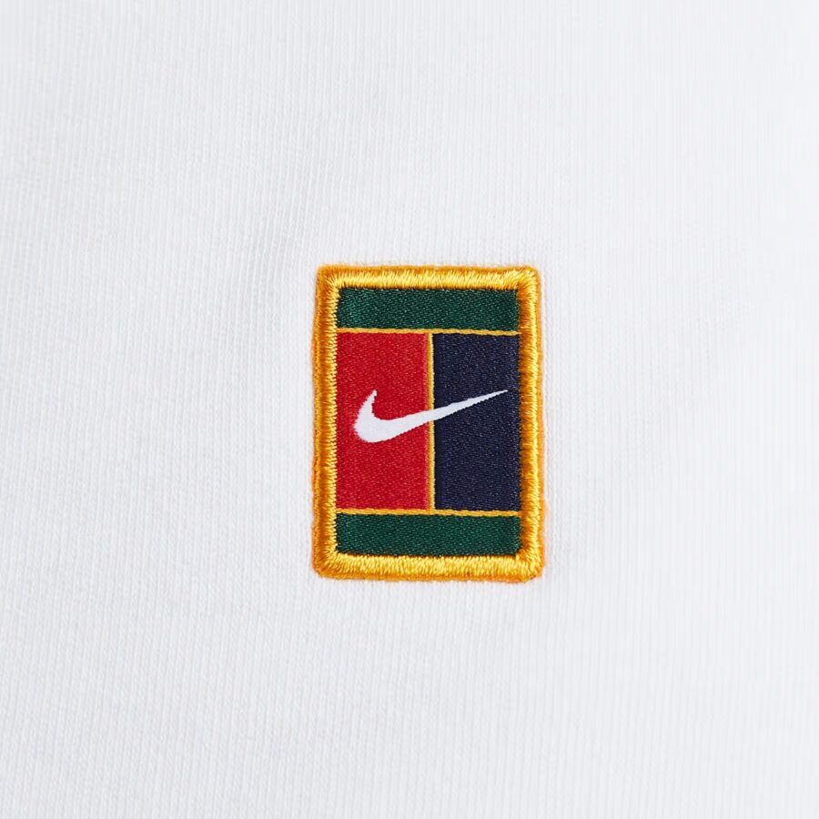 áo nikecourt heritage women's short-sleeve cropped tennis polo 'white' hj8993-100