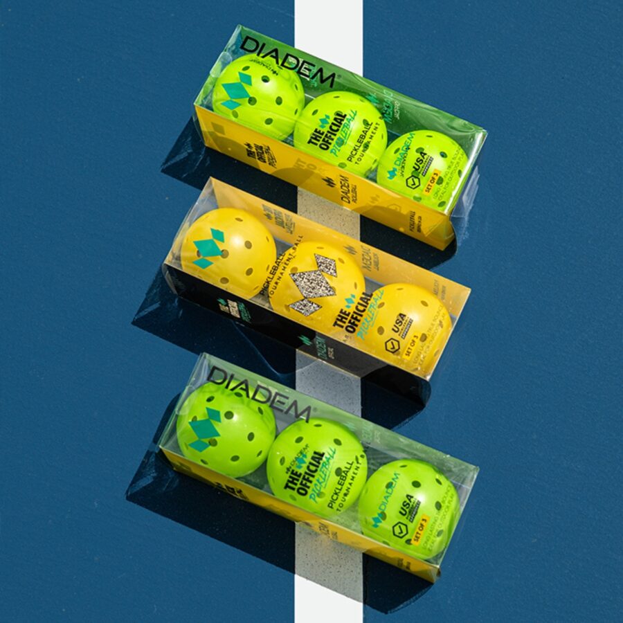 bóng pickleball diadem 3 pack 'neon'