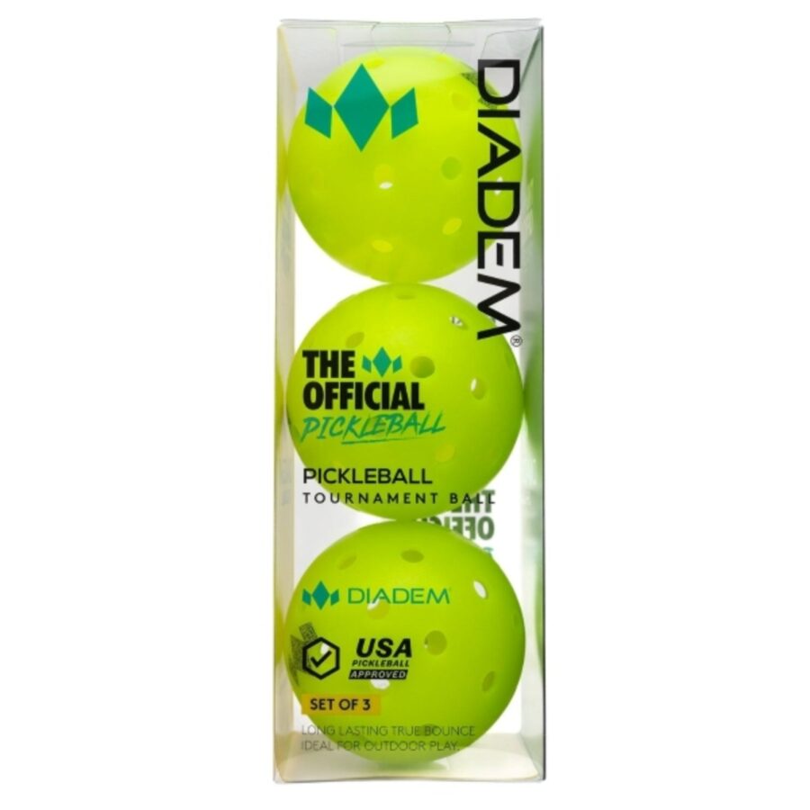 bóng pickleball diadem 3 pack 'neon'