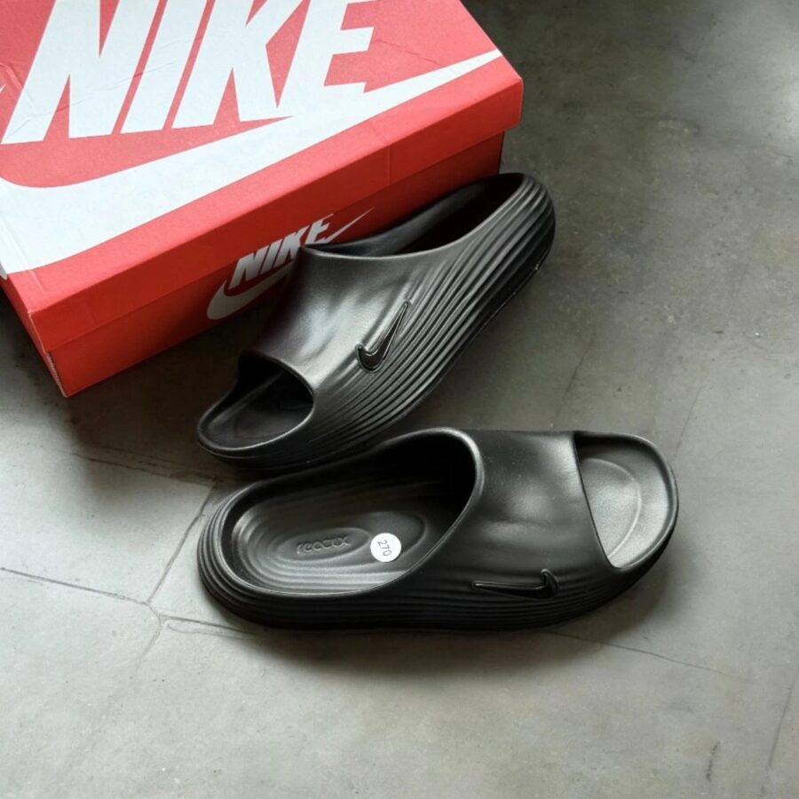 dép nike reactx rejuven8 slide 'triple black' hv4484-001